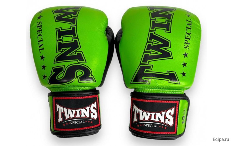 Боксерские перчатки TWINS Special BGVL3-2TA green black 14 oz
