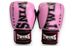 Боксерские перчатки TWINS Special BGVL3-2TA pink black 12 oz Боксерские перчатки TWINS Special BGVL3-2TA pink black 12 oz