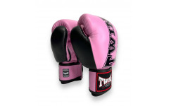 Боксерские перчатки TWINS Special BGVL3-2TA pink black 12 oz Боксерские перчатки TWINS Special BGVL3-2TA pink black 12 oz
