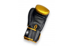 Боксерские перчатки Twins Special FBGV-TW4 Gold Black 10 oz Боксерские перчатки Twins Special FBGV-TW4 Gold Black 10 oz