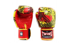 Боксерские перчатки Twins Special FBGVL3-52 Dragon red gold 12 oz Боксерские перчатки Twins Special FBGVL3-52 Dragon red gold 12 oz