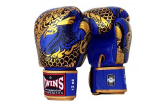 Боксерские перчатки Twins Special FBGVL3-52 Dragon blue gold 10 oz Боксерские перчатки Twins Special FBGVL3-52 Dragon blue gold 10 oz