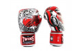 Боксерские перчатки Twins Special FBGVL3-52 Dragon red silver 10 oz