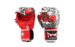Боксерские перчатки Twins Special FBGVL3-52 Dragon red silver 16 oz