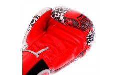 Боксерские перчатки Twins Special FBGVL3-52 Dragon red silver 16 oz