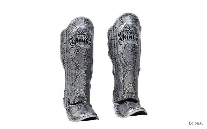 Защита голени Top King Shinguards Super Snake TKSGSS02 Black(Silver) - XL