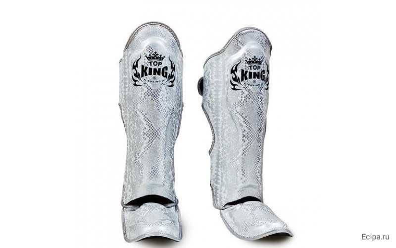 Защита голени Top King Shinguards Super Snake TKSGSS02 White (Silver) - M