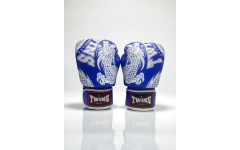 Боксерские перчатки TWINS Special FBGVL3-49 blue-white 12 oz Боксерские перчатки TWINS Special FBGVL3-49 blue-white 12 oz