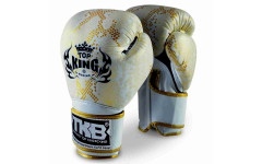 Боксерские перчатки TKB Snake White Gold 12 oz Боксерские перчатки TKB Snake White Gold 12 oz