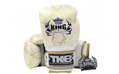 Боксерские перчатки TKB Snake White Gold 12 oz Боксерские перчатки TKB Snake White Gold 12 oz