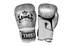Боксерские перчатки TKB Snake White Silver 12 oz Боксерские перчатки TKB Snake White Silver 12 oz