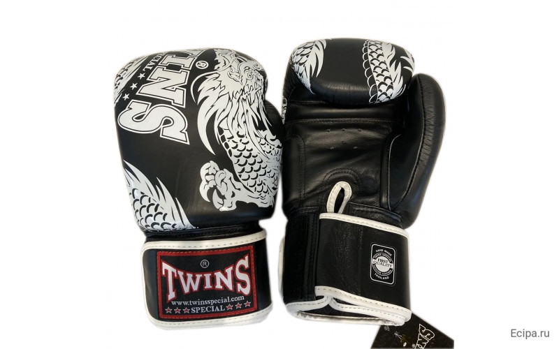 Боксерские перчатки TWINS Special FBGVL3-49 black white 14 oz