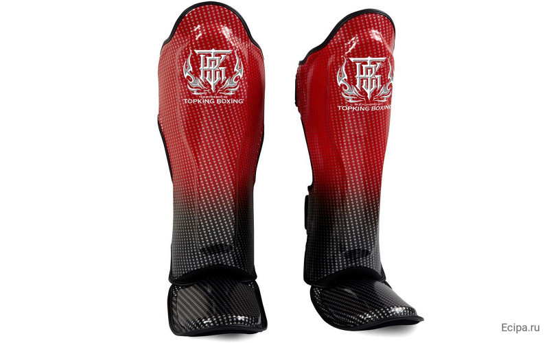 Защита голени Top King TKSGSS-01 black red - L