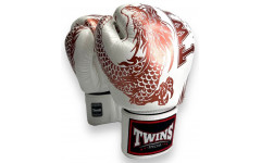 Боксерские перчатки TWINS Special FBGVL3-49 white brown 12 oz Боксерские перчатки TWINS Special FBGVL3-49 white brown 12 oz