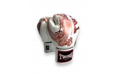 Боксерские перчатки TWINS Special FBGVL3-49 white brown 12 oz Боксерские перчатки TWINS Special FBGVL3-49 white brown 12 oz