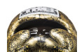 Боксерский шлем Top King Gold / Black Snake Edition Head Guard M
