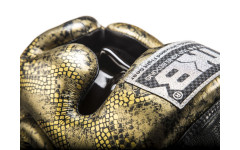 Боксерский шлем Top King Gold / Black "Snake Edition" Head Guard M