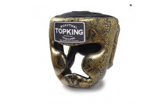 Боксерский шлем Top King Gold / Black "Snake Edition" Head Guard XL Боксерский шлем Top King Gold / Black "Snake Edition" Head Guard XL