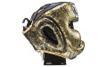Боксерский шлем Top King Gold / Black Snake Edition Head Guard XL