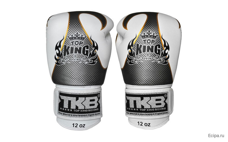 Боксерские перчатки Top King Boxing Empower White Silver 16 oz