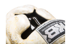 Боксерский шлем TKHGSS-02 WH\GD Gold "Snake Edition" Head Guard L
