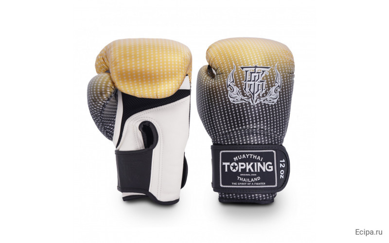 Боксерские перчатки Top King Boxing SUPER AIR STAR gold 14 oz