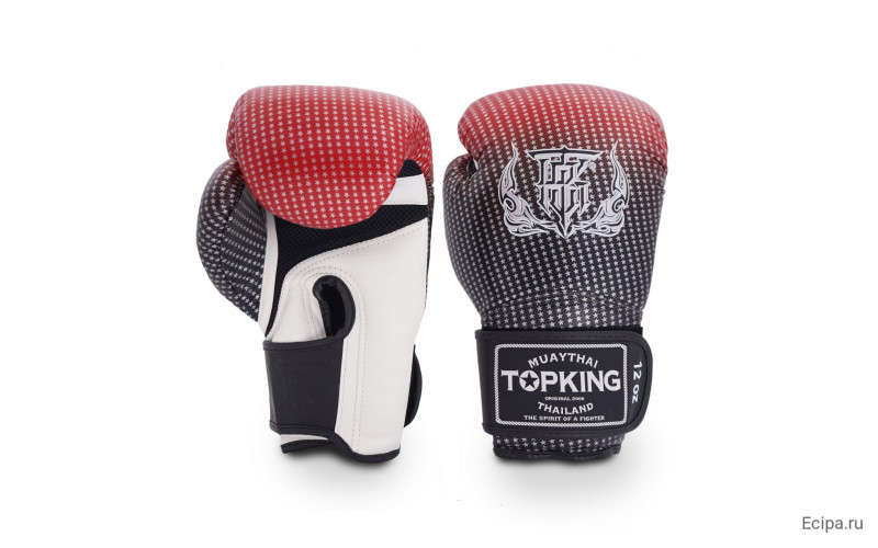 Боксерские перчатки Top King Boxing SUPER AIR STAR red 12 oz