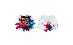Шорты для бокса Fairtex BS1939 Funcy Soul white - XL