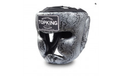 Боксерский шлем Top King Silver / Black "Snake Edition" Head Guard XL Боксерский шлем Top King Silver / Black "Snake Edition" Head Guard XL