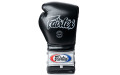 Боксерские перчатки на шнурке Fairtex BGL7 black 10 oz