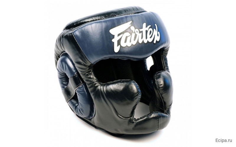 Шлем Fairtex HG13 black blue (Full Head) M