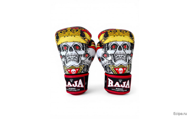 Боксёрские перчатки Raja Fancy Skull King 14 oz