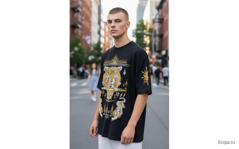 Футболка Тайский бокс Gold Tiger L