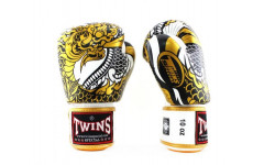 Боксерские перчатки Twins Special FBGVL3-52 Dragon white gold 12 oz Боксерские перчатки Twins Special FBGVL3-52 Dragon white gold 12 oz