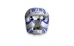 Шлем боксерский Twins Special FHGL3-TW5 white blue L Шлем боксерский Twins Special FHGL3-TW5 white blue L