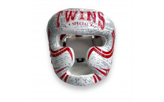 Шлем боксерский Twins Special FHGL3-TW5 white red L Шлем боксерский Twins Special FHGL3-TW5 white red L