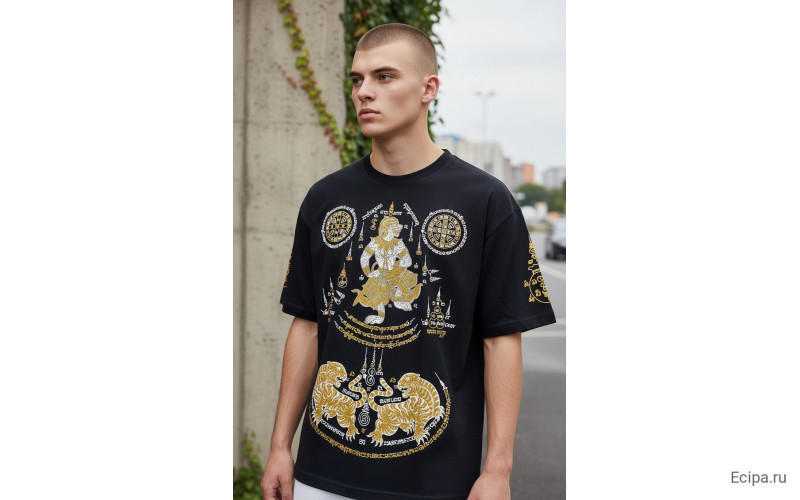 Футболка Тайский бокс Hanuman Gold S