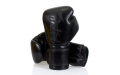 Боксерские перчатки Fairtex BGV14 Solid Black 16 oz Боксерские перчатки Fairtex BGV14 Solid Black 16 oz
