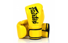 Боксерские перчатки Fairtex BGV14 yellow 10 oz Боксерские перчатки Fairtex BGV14 yellow 10 oz