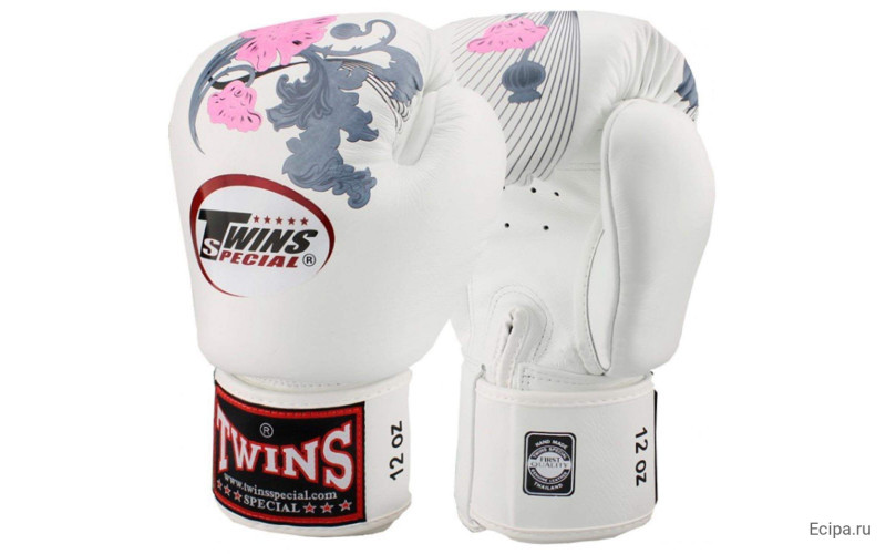Боксерские перчатки Twins FBGVL3-13 white 14 oz