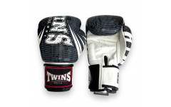Боксерские перчатки FBGVL3-TW5 black white 12 oz Боксерские перчатки FBGVL3-TW5 black white 12 oz
