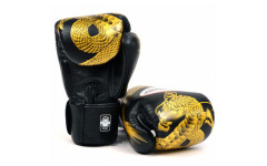 Боксерские перчатки Twins FBGVL3-23 black gold 16 oz Боксерские перчатки Twins FBGVL3-23 black gold 16 oz