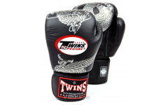 Боксерские перчатки Twins FBGVL3-23 black silver 12 oz Боксерские перчатки Twins FBGVL3-23 black silver 12 oz