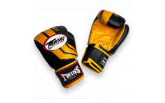Боксерские перчатки Twins FBGVL3-43 yellow black 12 oz Боксерские перчатки Twins FBGVL3-43 yellow black 12 oz