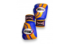 Боксерские перчатки Twins FBGVL3-43 blue yellow 10 oz
