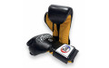 Боксерские перчатки Fairtex BGV9 black yellow 10 oz
