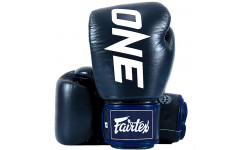 Боксерские перчатки Fairtex One ChampionShip blue 10 oz