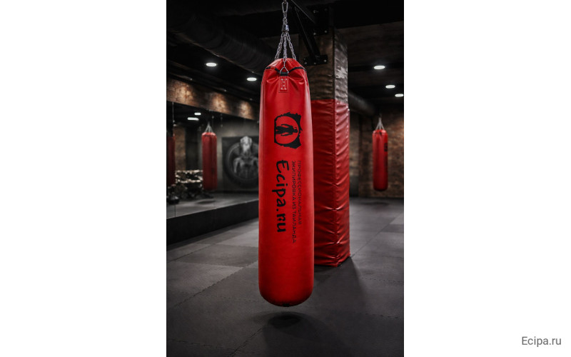 Боксерский мешок HB1 Ecipa red Muaythai Banana Bag (БЕЗ НАПОЛНЕНИЯ)