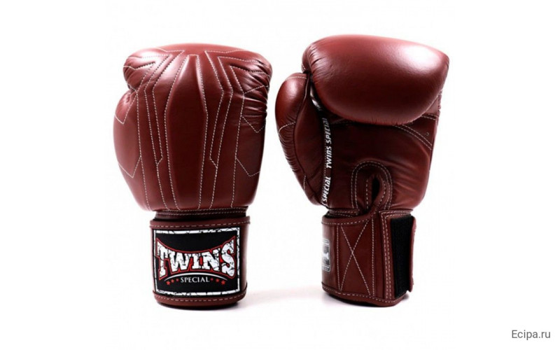 Боксерские перчатки Twins Special BGVL14 Dark Brown 14 oz