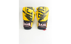 Боксерские перчатки Raja model 3 yellow 10 oz